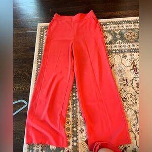 Boden Red Wide Leg Pants